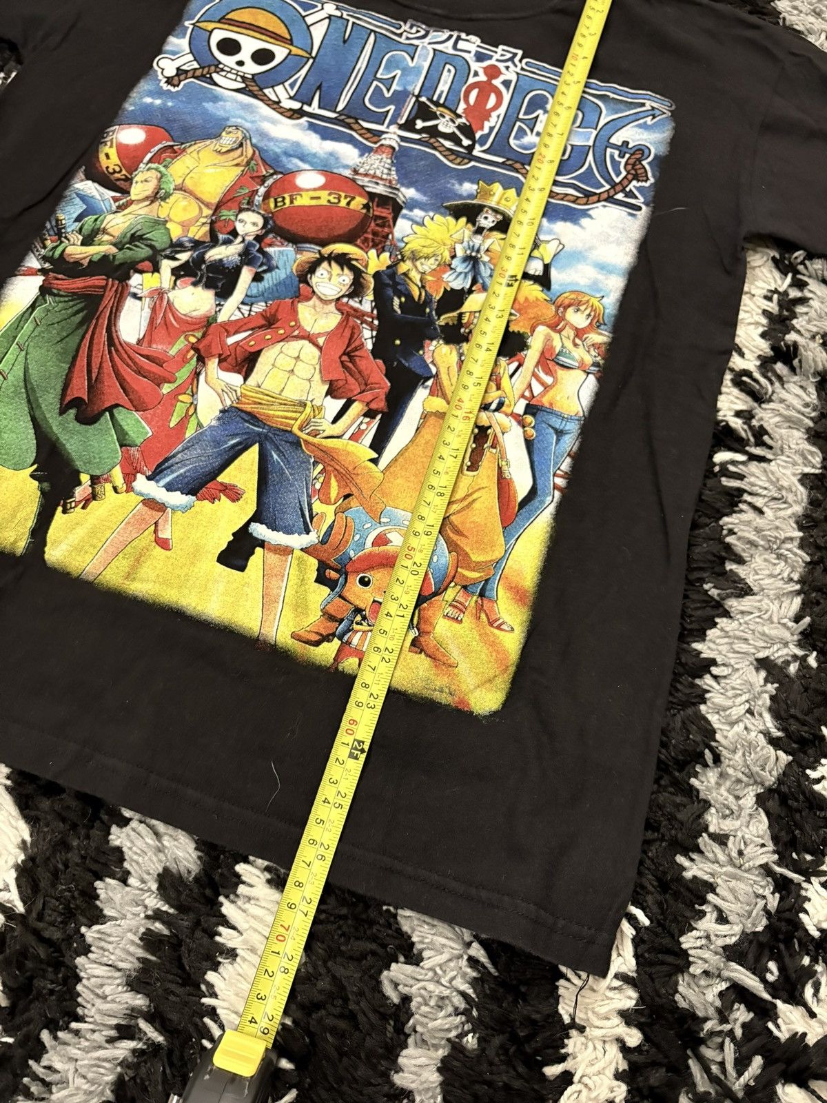 Anime One piece anime big graphic rare t-shirt vintage style y2k Size US L / EU 52-54 / 3 - 4 Thumbnail