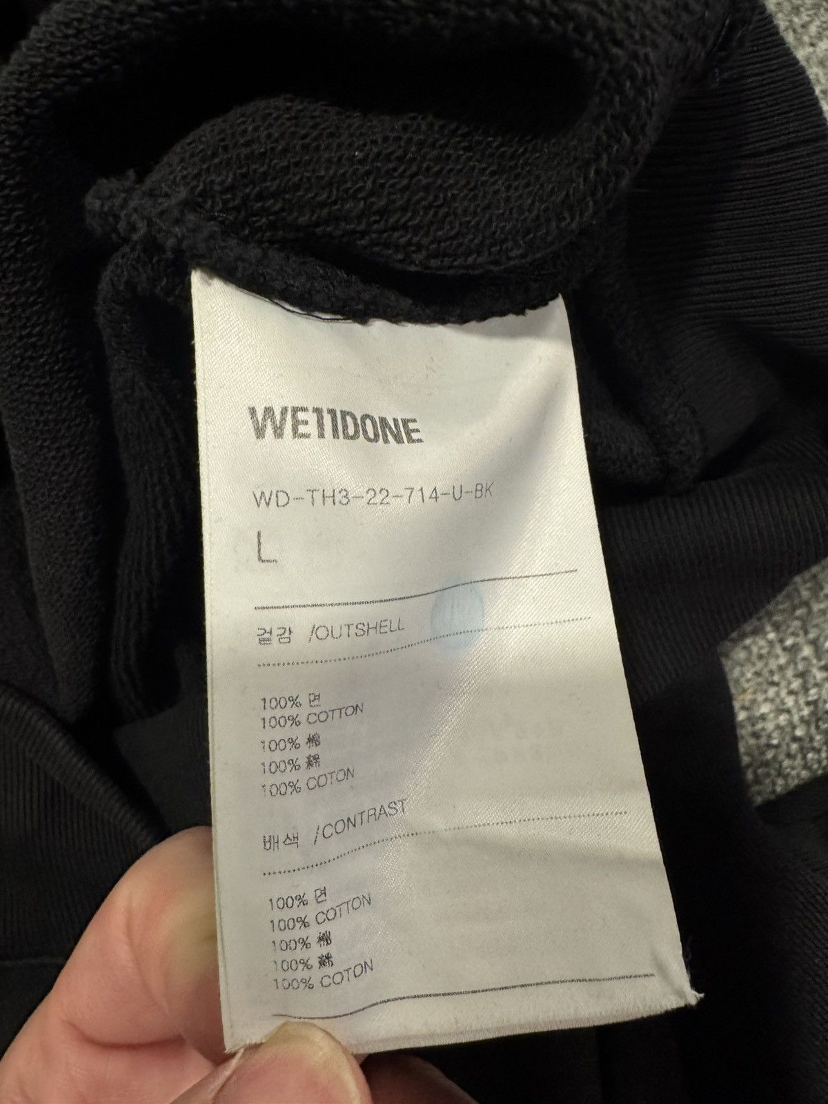 WE11DONE WE11DONE Black Wappen Hoodie Size US L / EU 52-54 / 3 - 4 Thumbnail