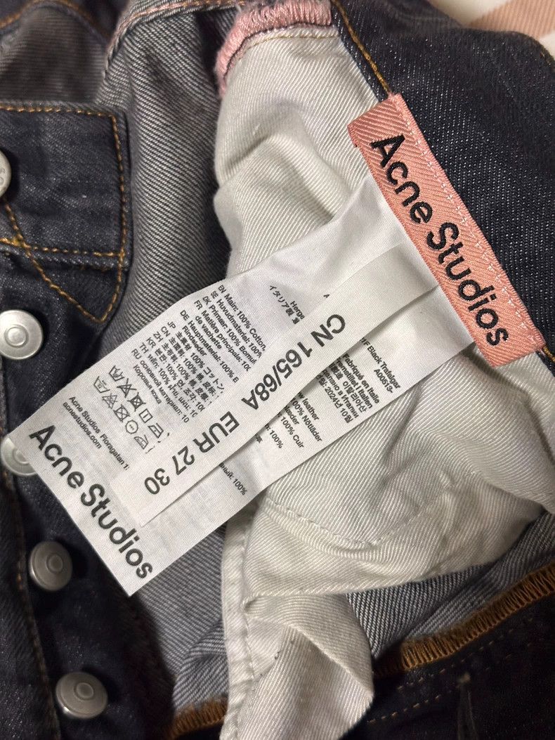 Acne Studios acne studios Black and grey splashed ink slightly flared j Size US 27 - 5 Thumbnail