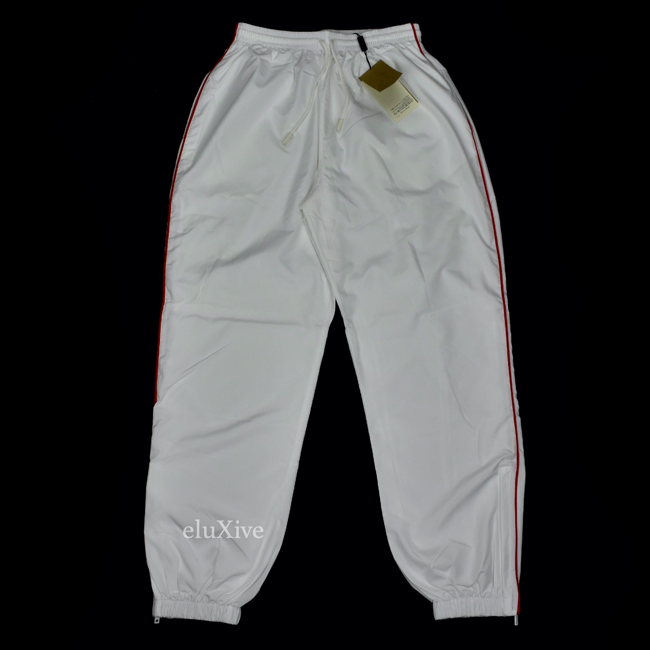 Burberry Burberry White Red Piping Track Pants S NWT Size US 26 / EU 42 - 1 Preview