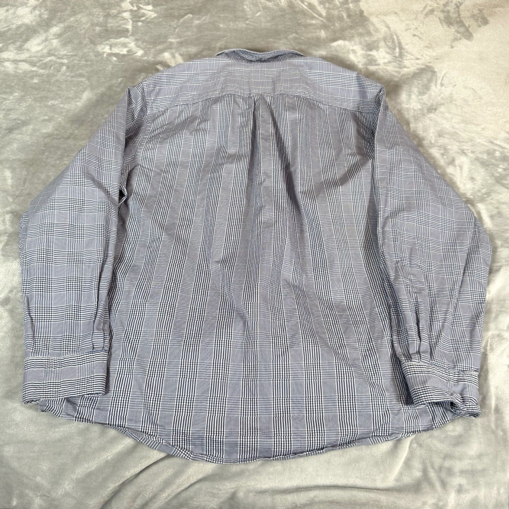 Brooks Brothers VINTAGE Brooks Brothers Madison Plaid Button-Up Shirt Mens XL Blue Checkered Made In USA Size US XL / EU 56 / 4 - 4 Thumbnail