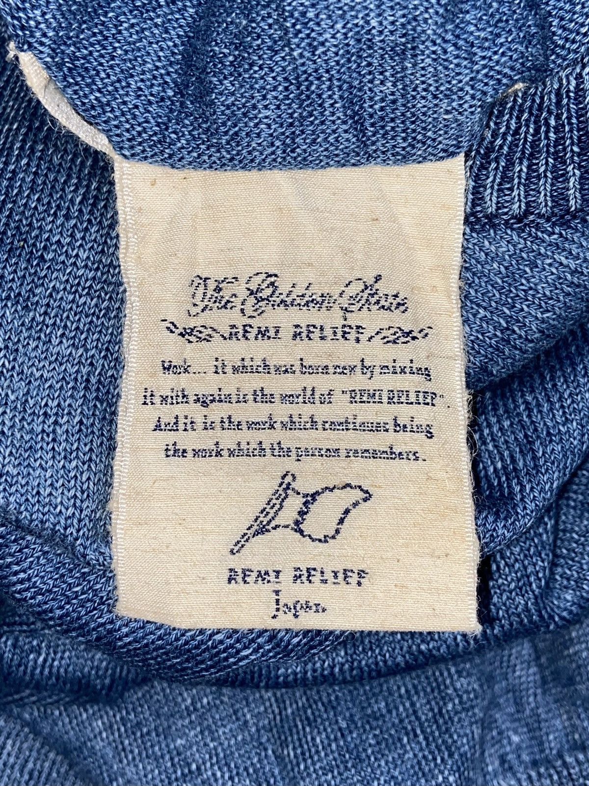 Japanese Brand × Remi Relief REMI RELIEF Blue T-shirt Size US S / EU 44-46 / 1 - 12 Thumbnail