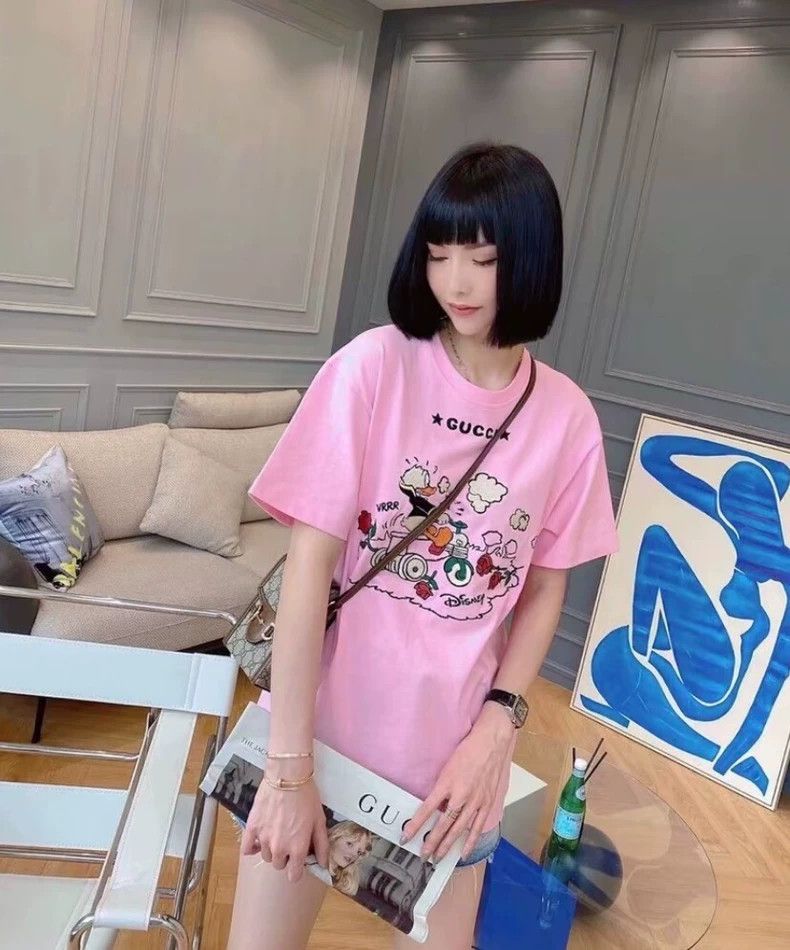 Gucci Gucci Co-branded pink Donald Duck letter embroidery round-n Size M / US 6-8 / IT 42-44 - 8 Thumbnail