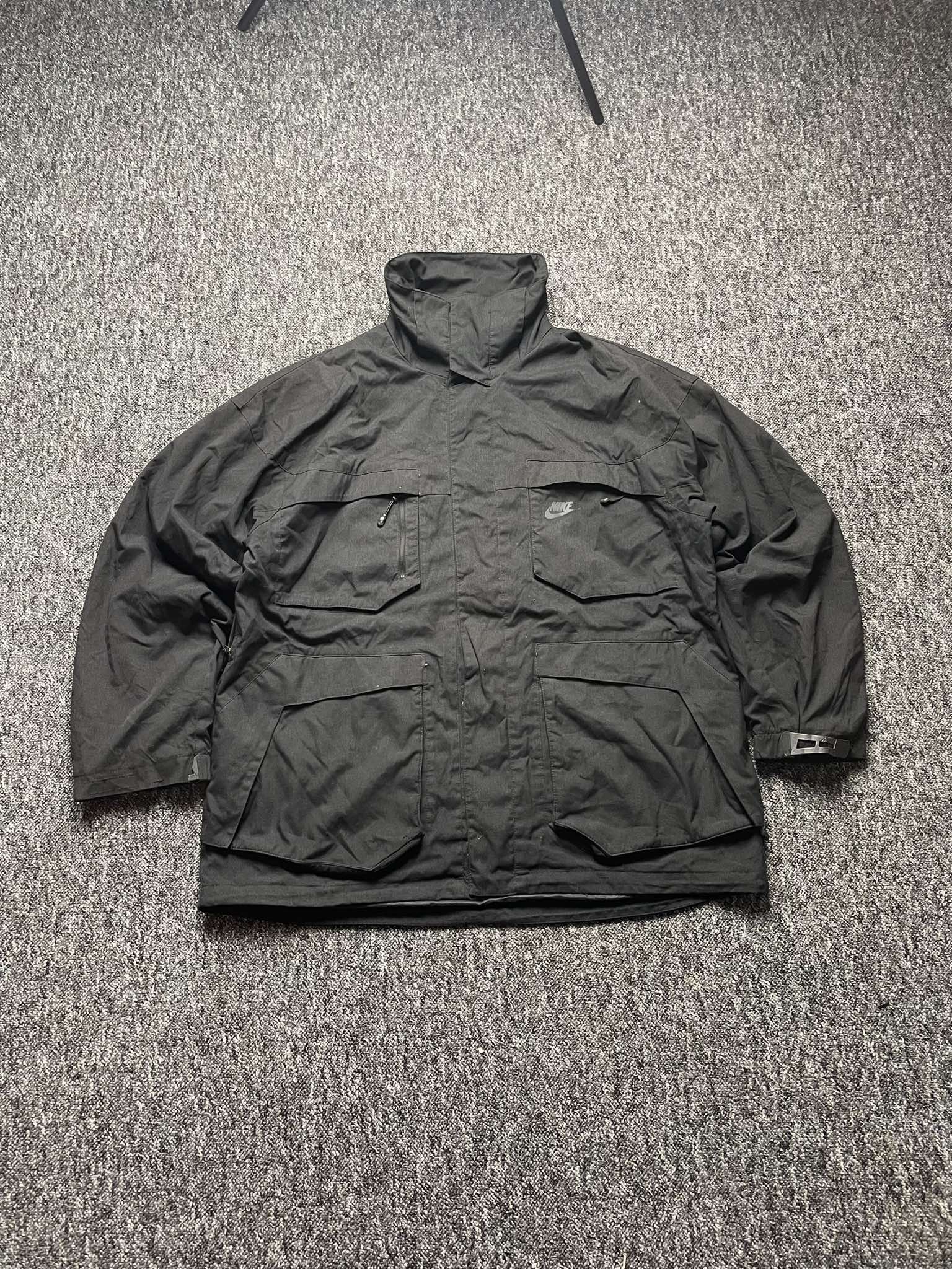 Nike × Vintage Heavy Coat Jacket Nike Logo y2k 90s basic boxy oversize Size US XL / EU 56 / 4 - 1 Thumbnail