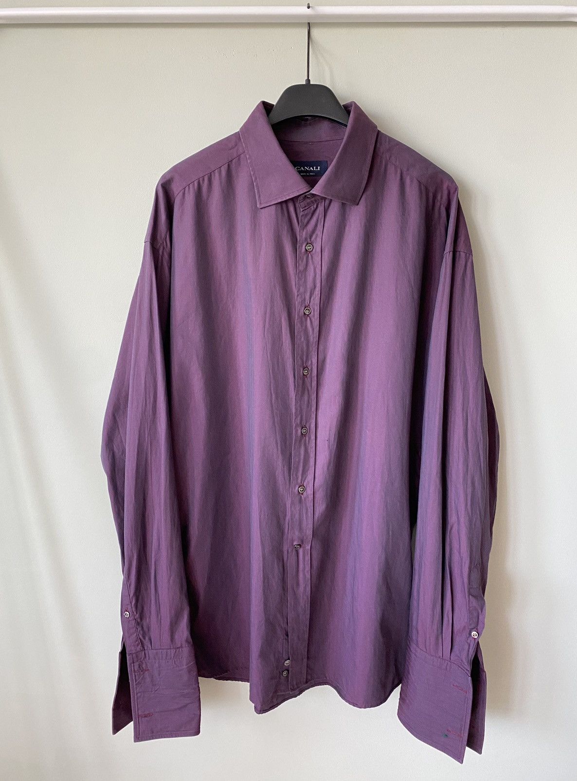 Canali Canali Vintage French Cuffs button up shirt 46/18 Size US XXL / EU 58 / 5 - 1 Thumbnail