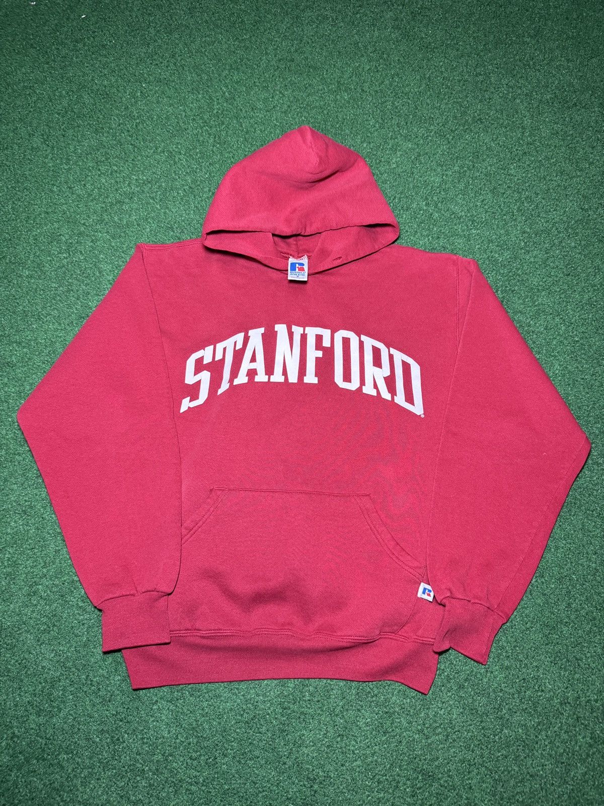 Russell Athletic Vintage 90s Stanford Russell Athletic Red College Hoodie Size US M / EU 48-50 / 2 - 1 Thumbnail