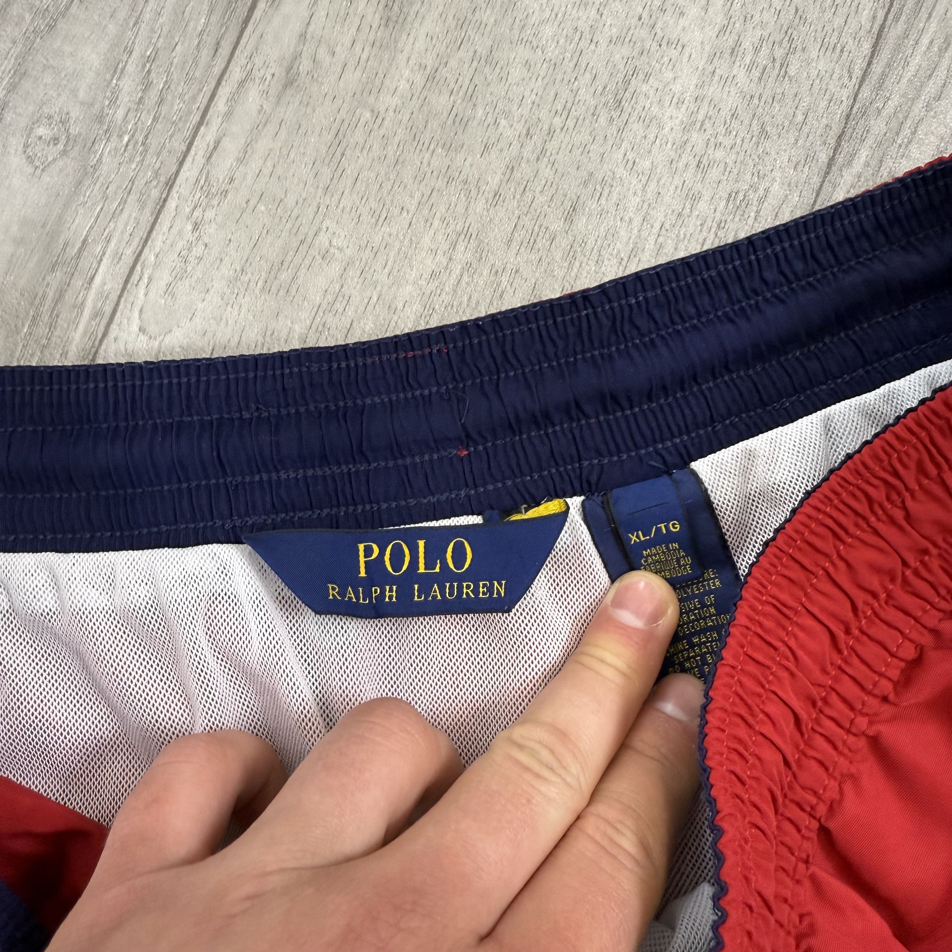 Polo Ralph Lauren Vintage Polo Ralph Lauren 90s Old Money Red Swim Shorts Size US 36 / EU 52 - 7 Thumbnail