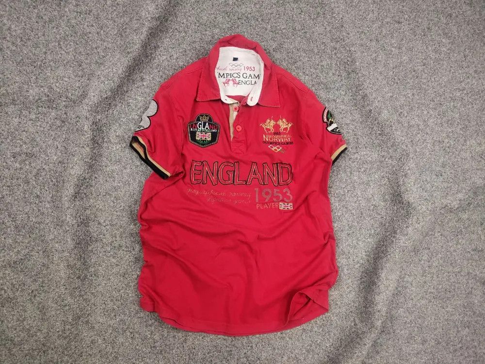 Polo Ralph Lauren Vintage 90's geographical norway polo shirt Ralph lauren Size US L / EU 52-54 / 3 - 1 Thumbnail