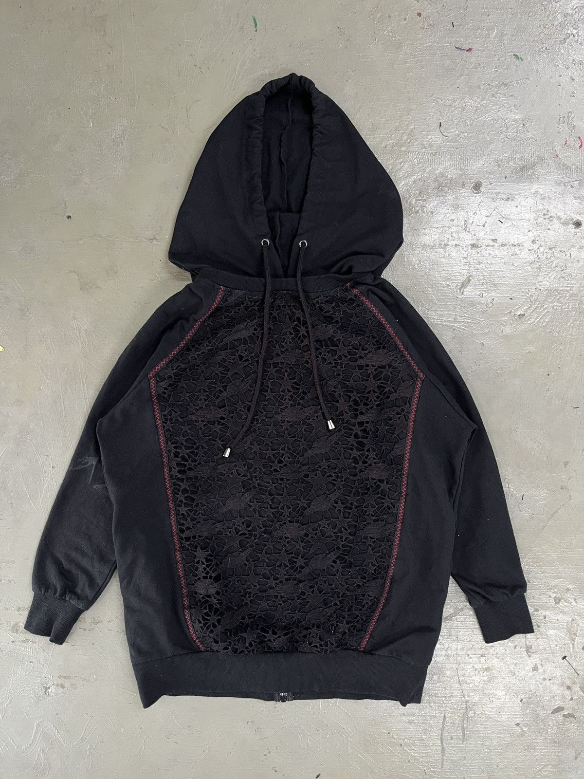 Beauty Beast AW98 “More Faster” embroidered dark knight hoodie