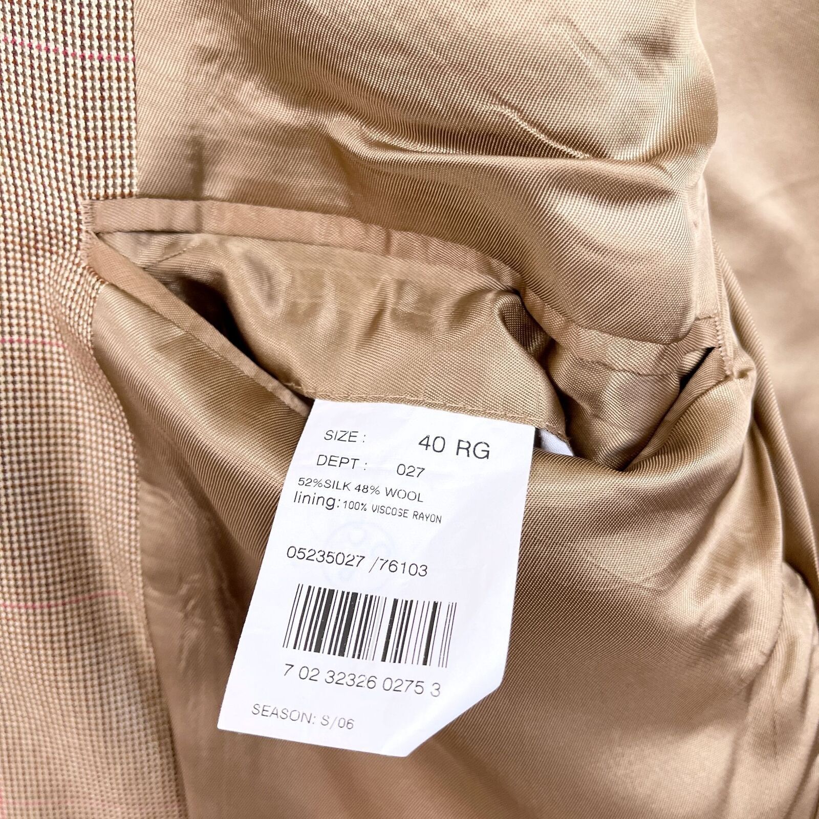 Brooks Brothers Brooks Brothers Wool Silk Sport Coat Brown 4 Size 40R - 10 Thumbnail