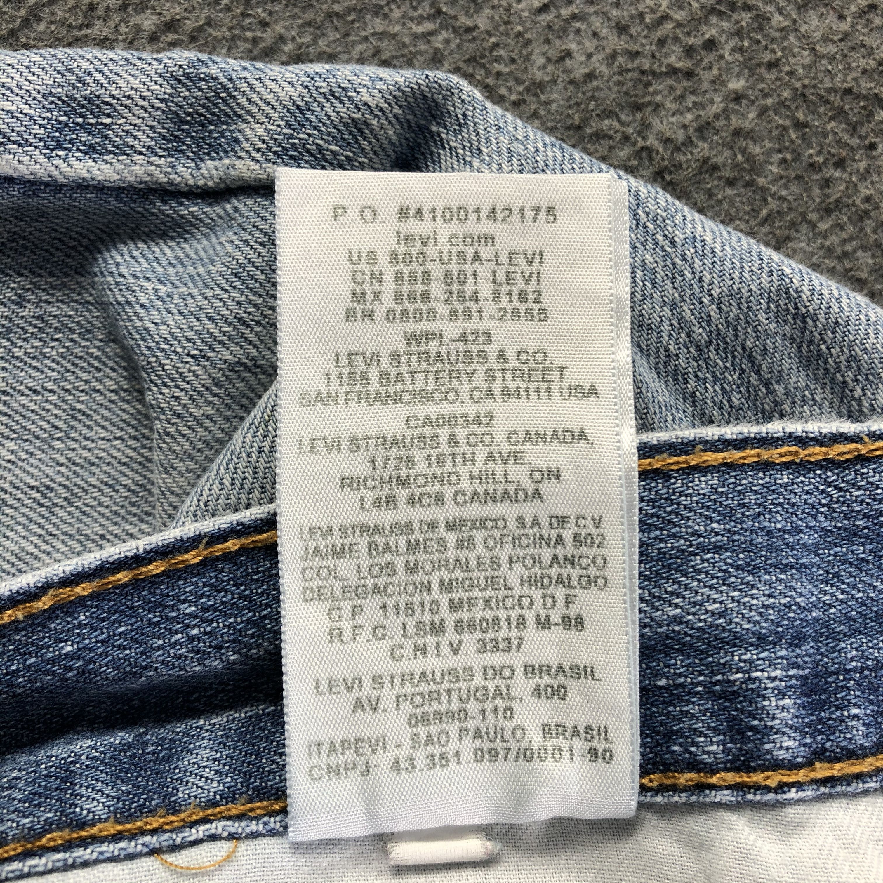 Levi's Vintage Light Wash Levis 514 Jeans-J4371 Size US 34 / EU 50 - 11 Thumbnail