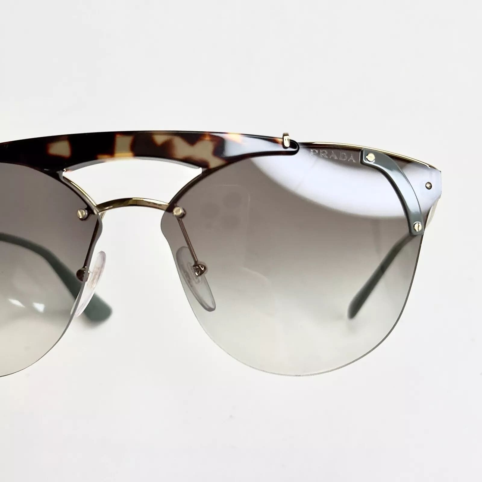 Prada PRADA ORNATE 53U Gold Green Grey Bar Fashion PR53US 53US Size ONE SIZE - 6 Thumbnail