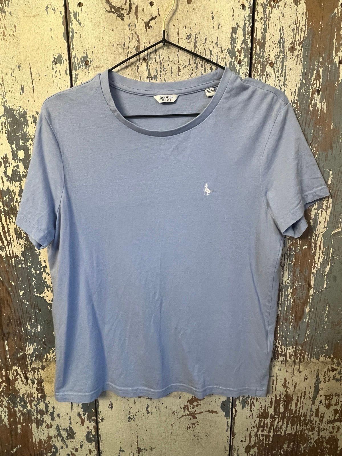 Jack Wills Jack Wills Womens crewneck tee tshirt, size 2 XS, light blue Size XS / US 0-2 / IT 36-38 - 1 Thumbnail