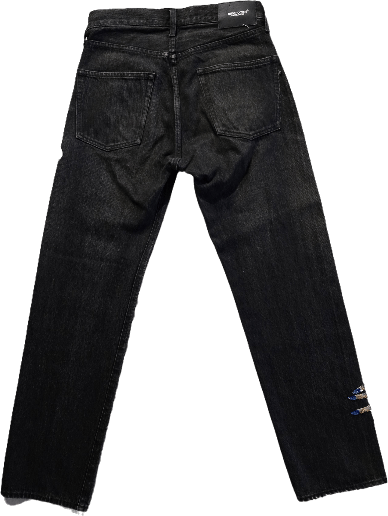 Undercover Undercover D Hand High Waist Straight Leg Jeans Size 29" - 2 Thumbnail