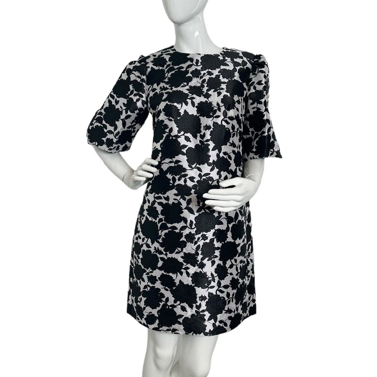 kate spade black and white floral dress Taylor Midi Dress Black, L / Black main image 1