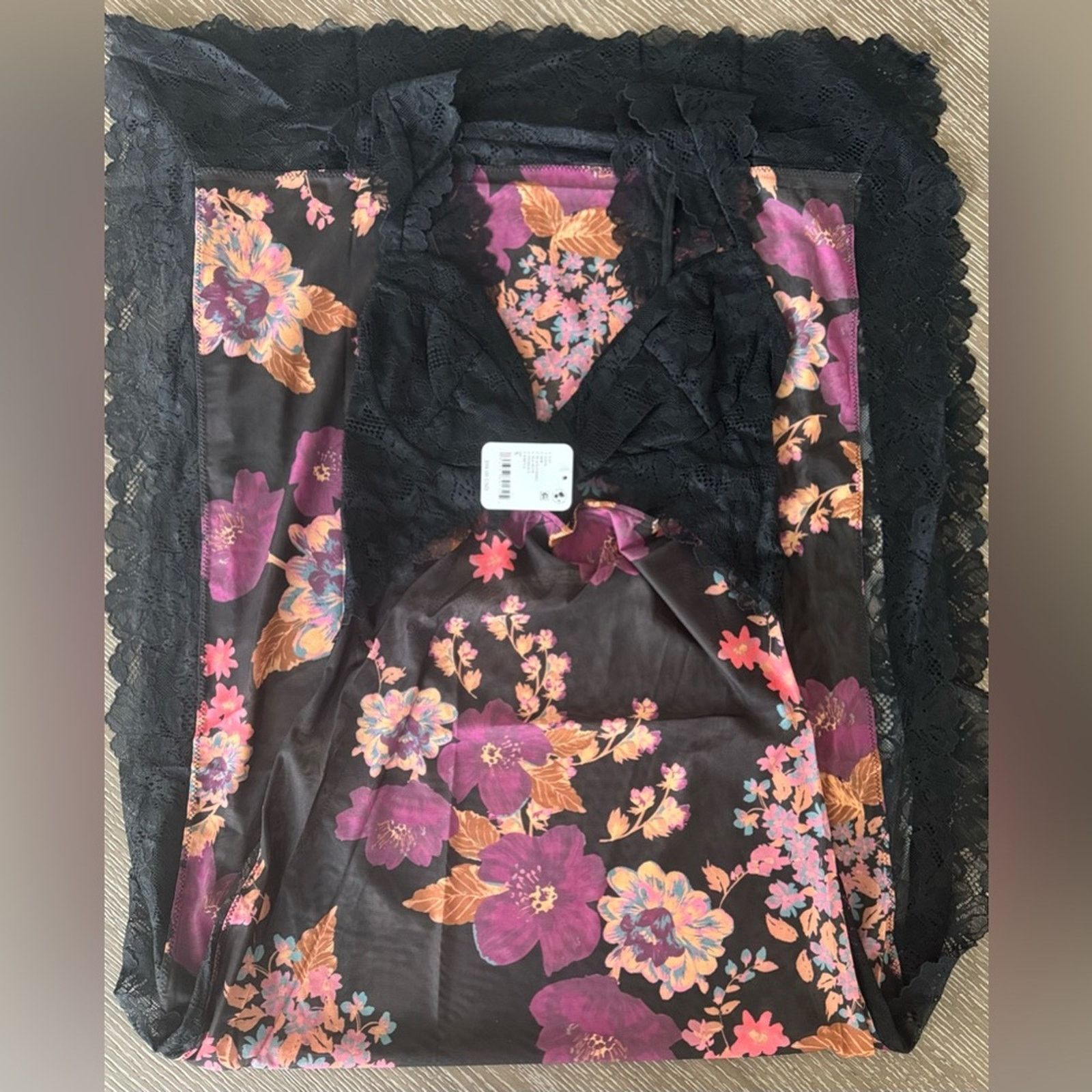 Free People 🎉LAST CHANCE🎉Free People‎ Suddenly Fine Maxi Slip Black Size XS / US 0-2 / IT 36-38 - 5 Thumbnail