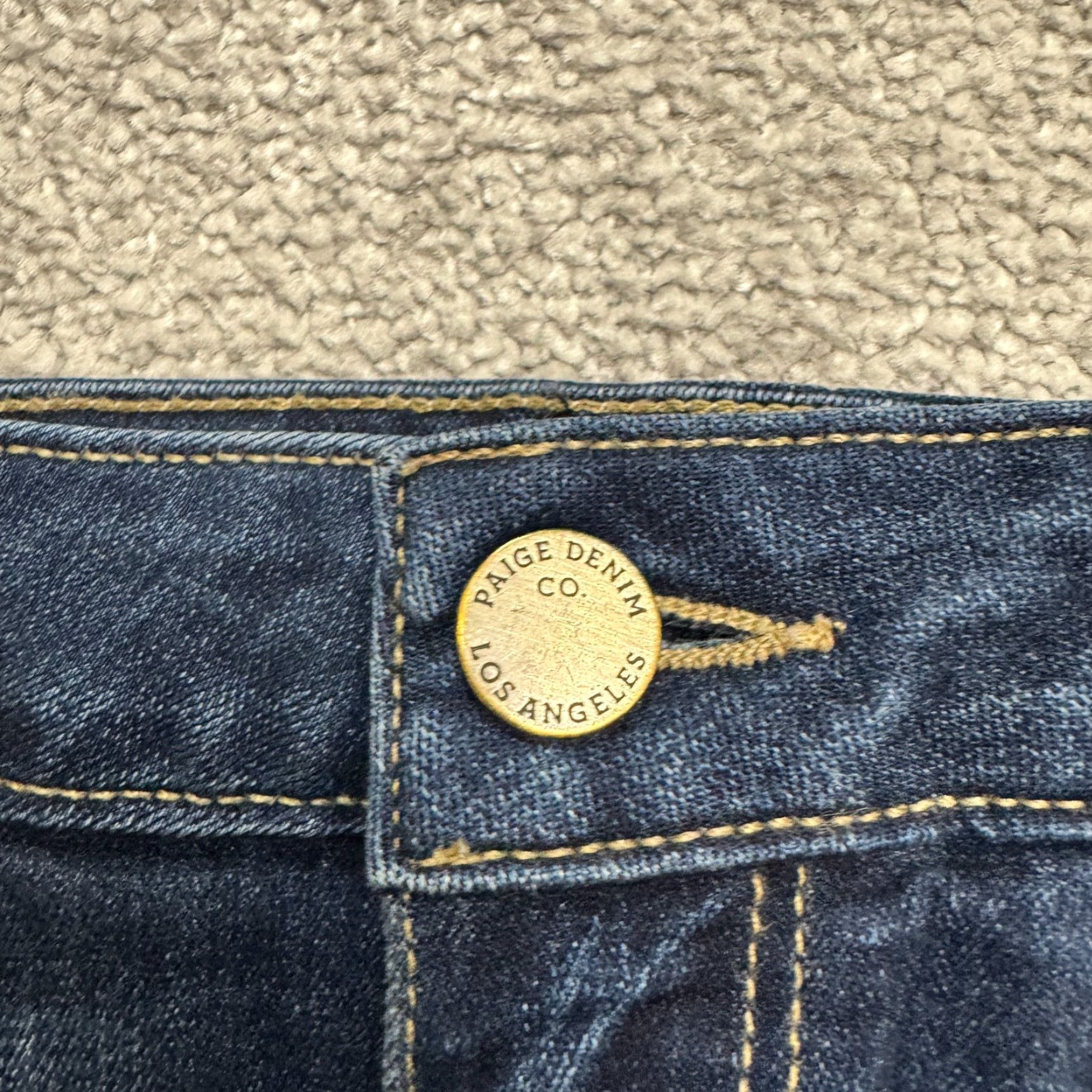 Paige Paige Verdugo Crop Jeans Women 28 Blue Dark Wash Mid Rise Stretch Denim Size 28" / US 6 / IT 42 - 3 Thumbnail