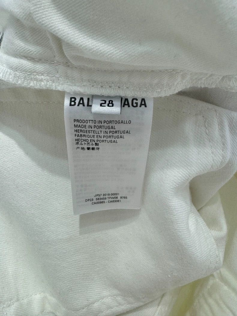 Balenciaga Balenciaga Basic White Denim Pants Size US 28 / EU 44 - 7 Thumbnail