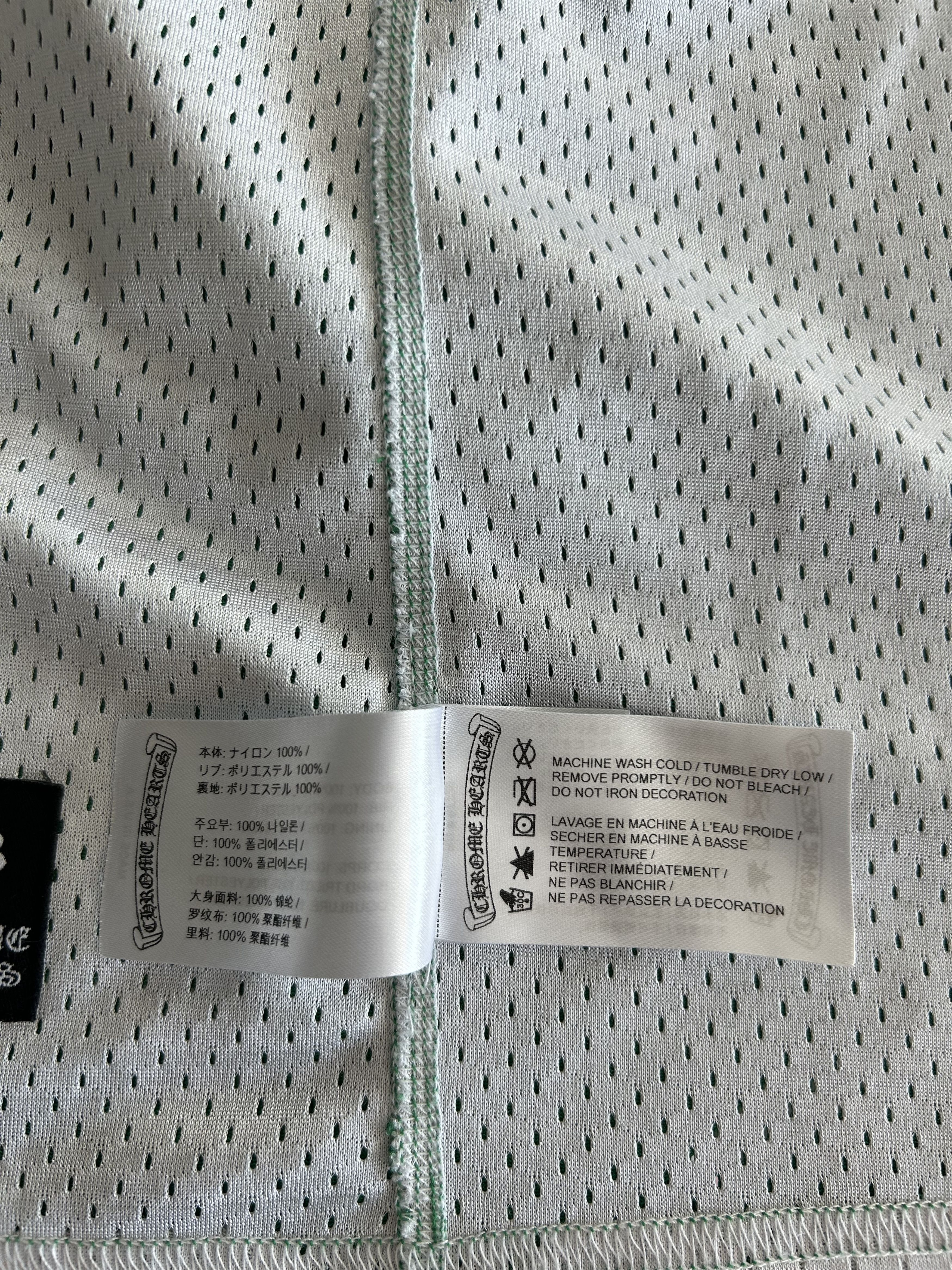 Chrome Hearts Chrome Hearts Green & White Logo Reversible Mesh Jersey Size US XXL / EU 58 / 5 - 6 Thumbnail