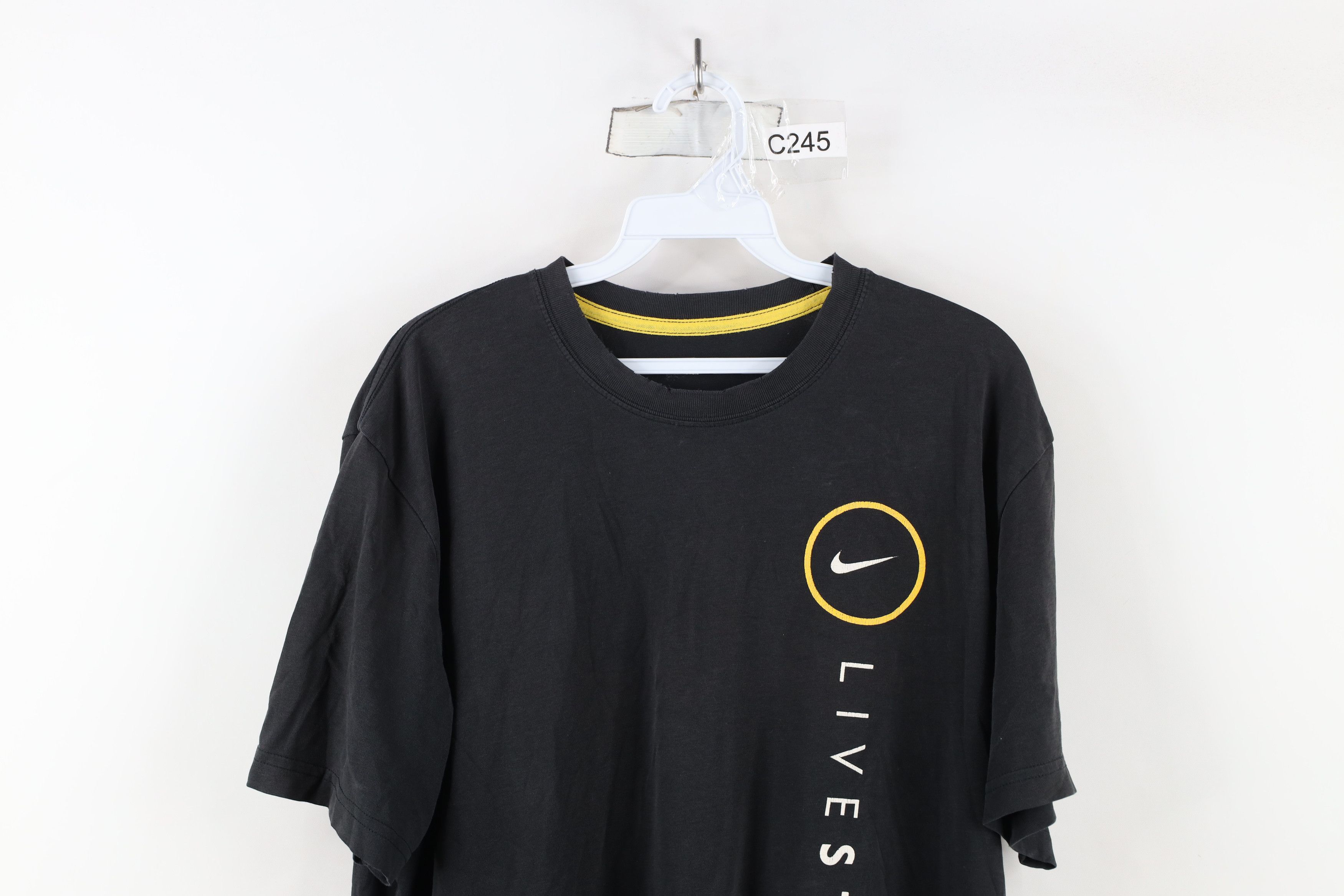 Nike × Vintage Vintage Y2K Nike Livestrong Armstrong Mini Swoosh T-Shirt Size US L / EU 52-54 / 3 - 2 Thumbnail