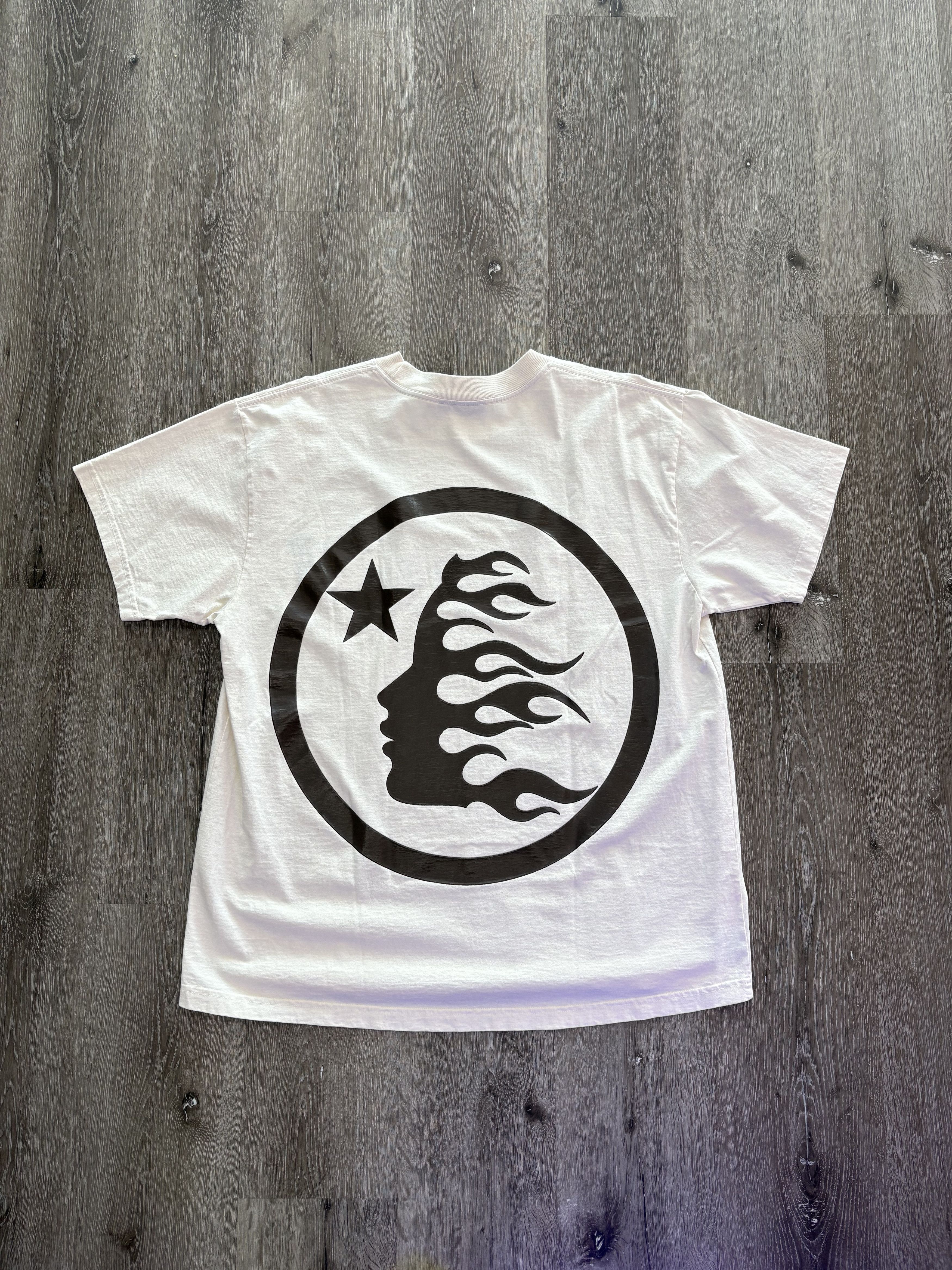 HELLSTAR Hellstar "Classic" T-shirt (Gel Print) (White/Brown) Size US XL / EU 56 / 4 - 2 Thumbnail