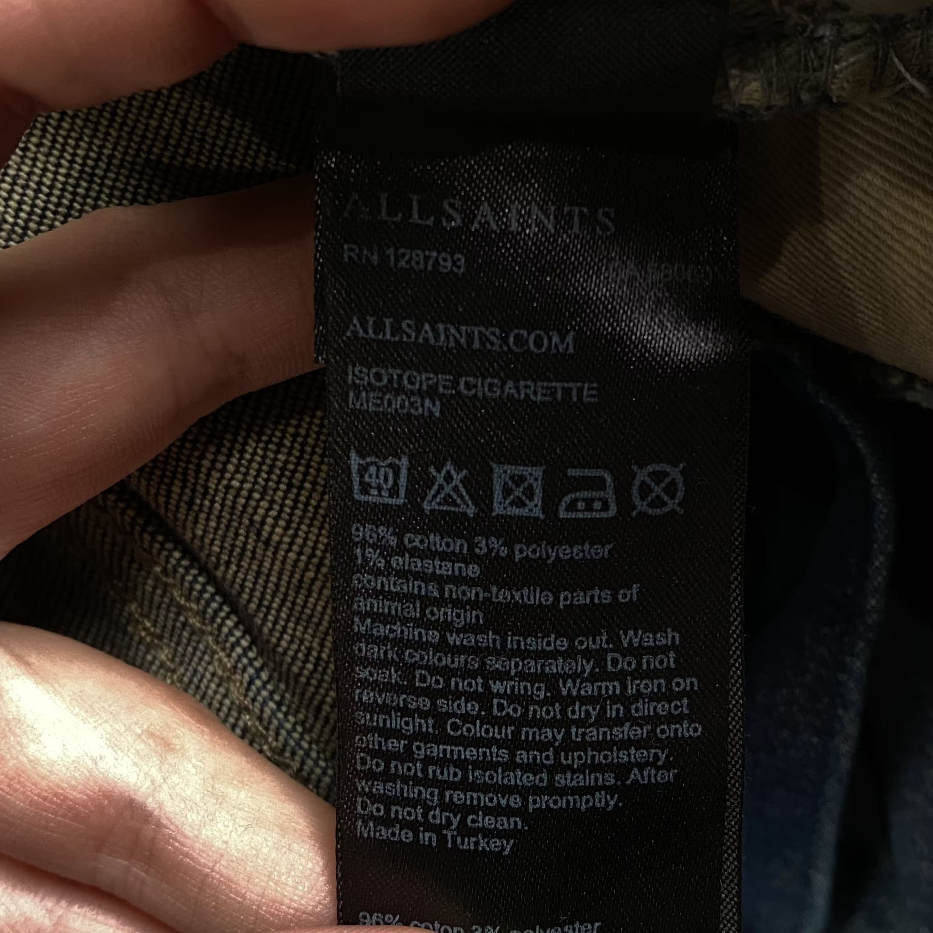 Allsaints Mens Jeans Denim Allsaints Size 32 Size US 32 / EU 48 - 8 Thumbnail
