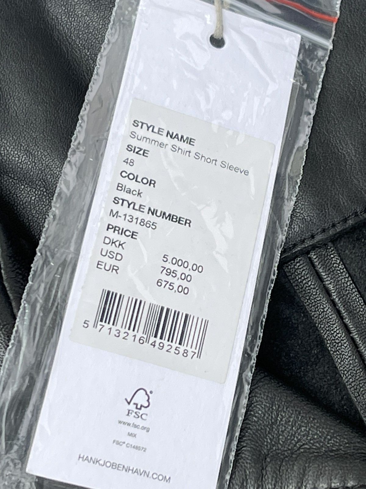 Han Kjobenhavn !DS! FW22 Han Kjobenhavn Black Leather Summer Shirt Size US M / EU 48-50 / 2 - 24 Thumbnail