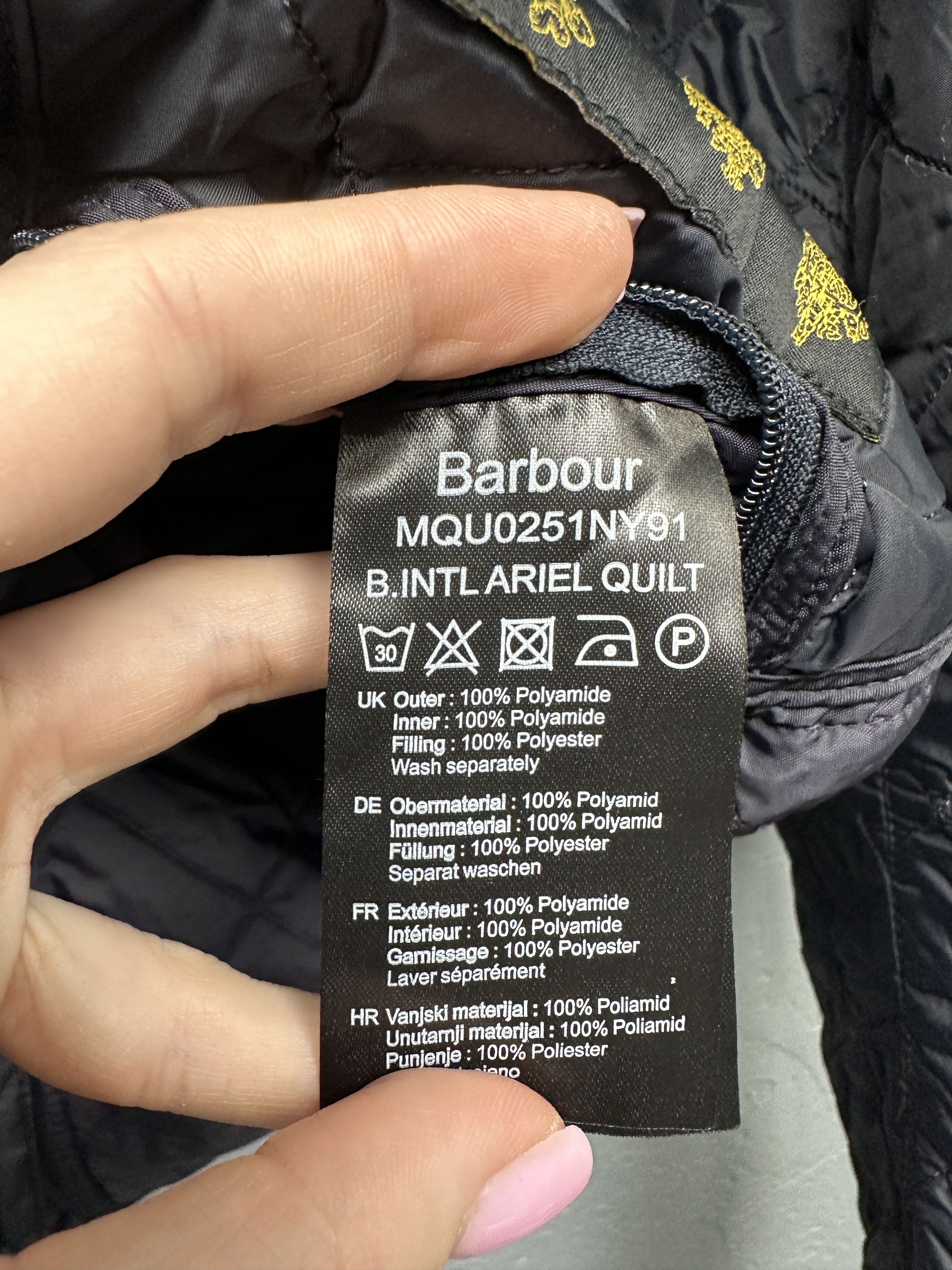 Barbour Barbour International Ariel Mens Quilted Jacket Size US L / EU 52-54 / 3 - 10 Thumbnail