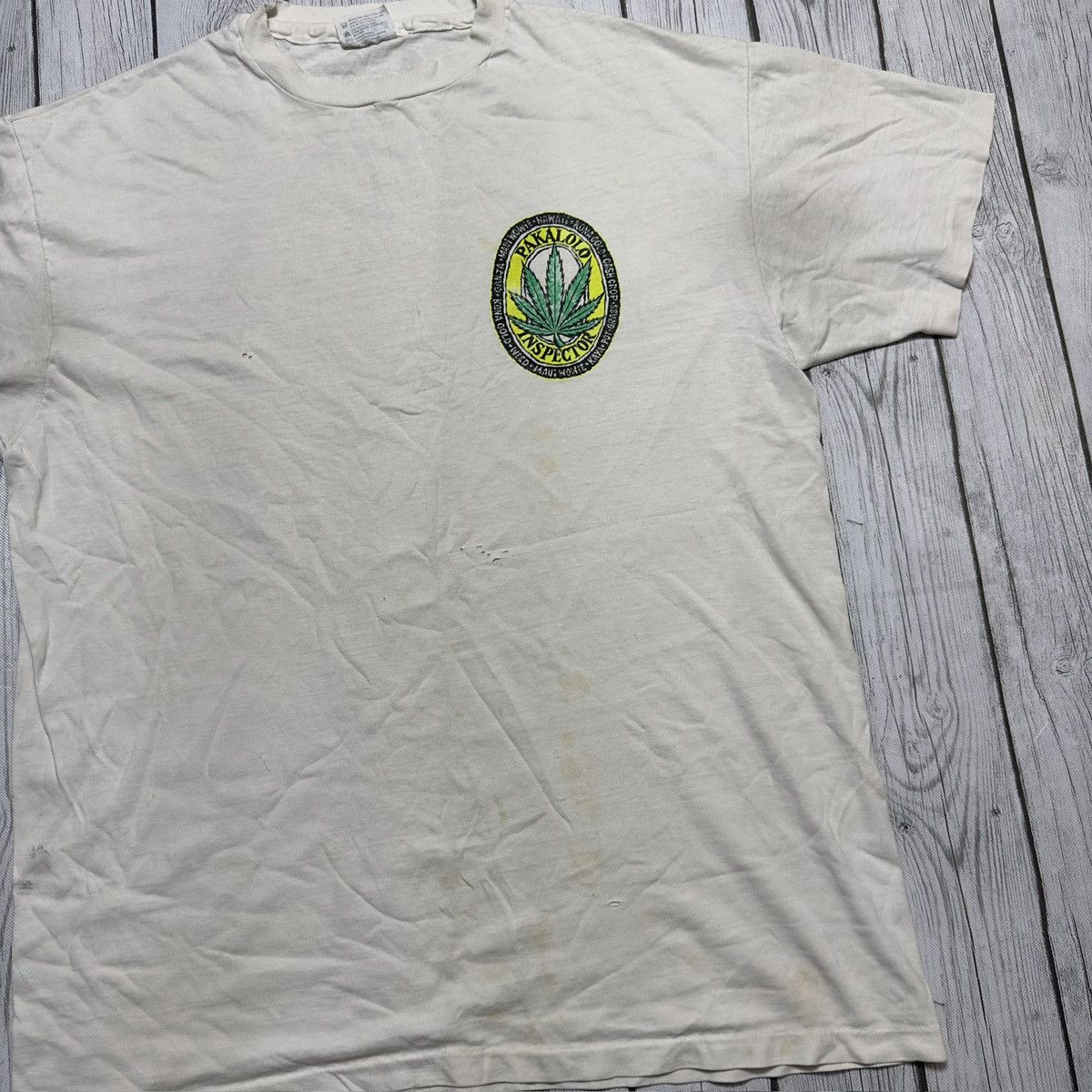 Hanes × Vintage Vintage Pakalolo Inspector weed tee Size US XL / EU 56 / 4 - 4 Thumbnail