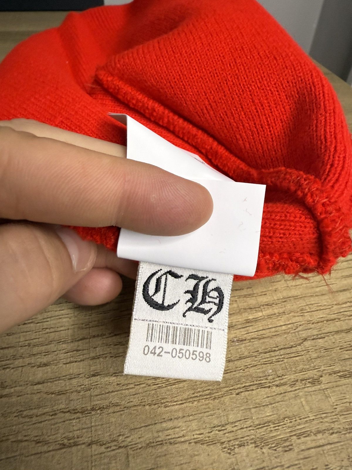 Chrome Hearts Chrome Hearts Red Beanie Size ONE SIZE - 5 Thumbnail