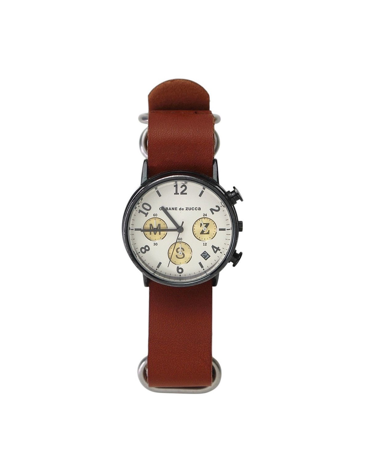 Aw2014 Cabane De Zucca Graphic Dial Chronograph Watch in Black, Men's
