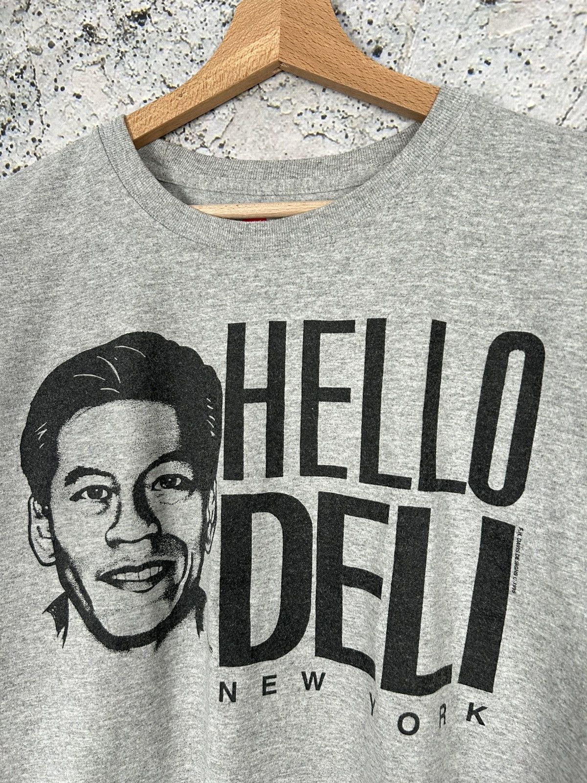 Vintage Vintage Hello Deli 90s Graphic Tee Boxy Baggy Skate Rock Size US L / EU 52-54 / 3 - 3 Thumbnail