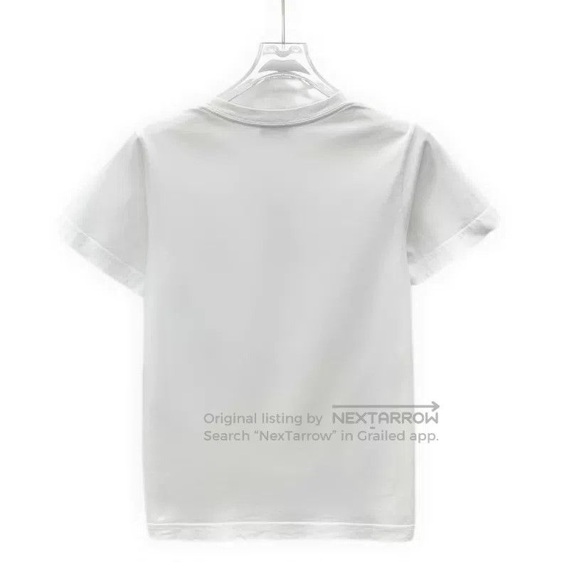 Balenciaga Balenciaga White Logo Letter Print Cotton Crew Neck Short Size US M / EU 48-50 / 2 - 2 Thumbnail