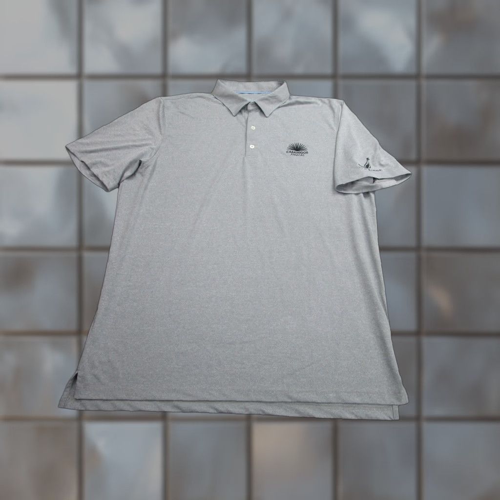 johnnie-O johnnie-O Polo Shirt Mens 2XL Gray Casamigos Mezcal Silo Ridge Golf Logo Size US XXL / EU 58 / 5 - 1 Thumbnail