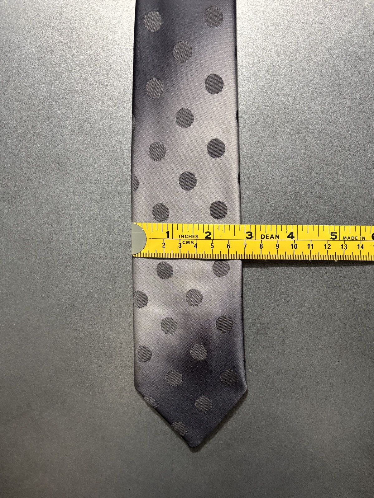 Vintage 1970s Vintage Polka Dot Necktie Gradient Ombre Polyester Tie Size ONE SIZE - 5 Thumbnail