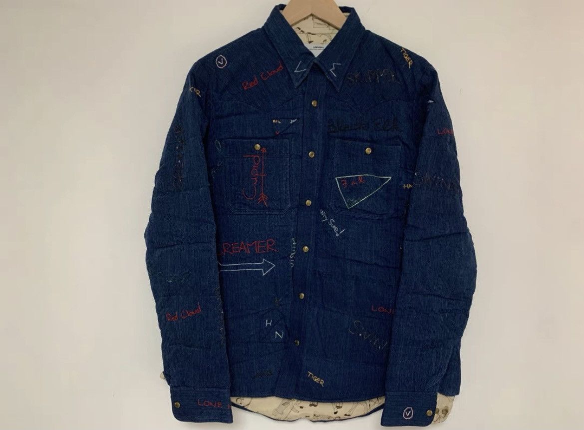 Visvim Visvimvisvim spot Kerchief down jkt Iconembroidery-2504 Size US M / EU 48-50 / 2 - 1 Thumbnail