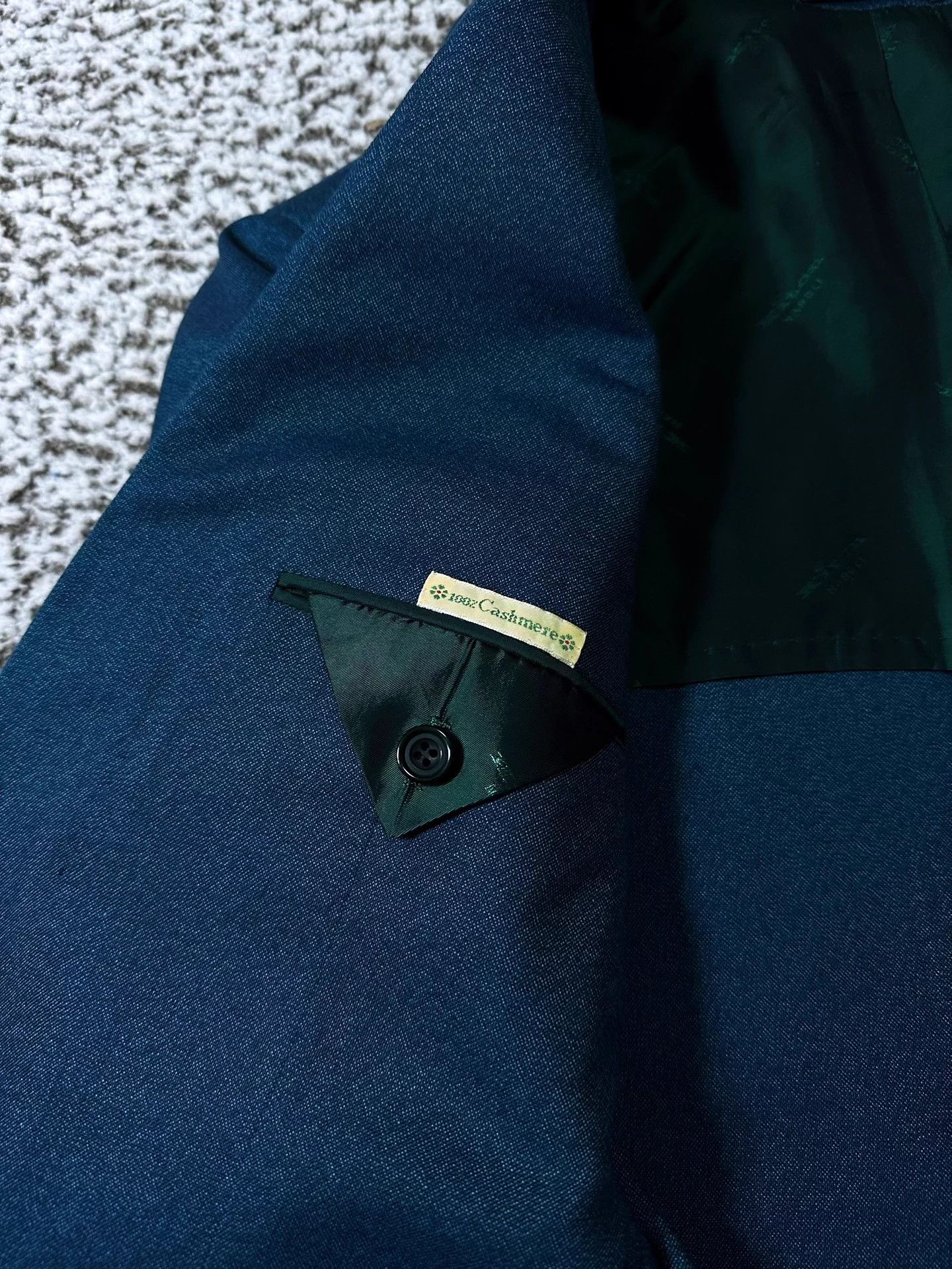 Kiton Kiton 100% Cashmere Peacock Blue Men's Blazer Size US M / EU 48-50 / 2 - 7 Thumbnail