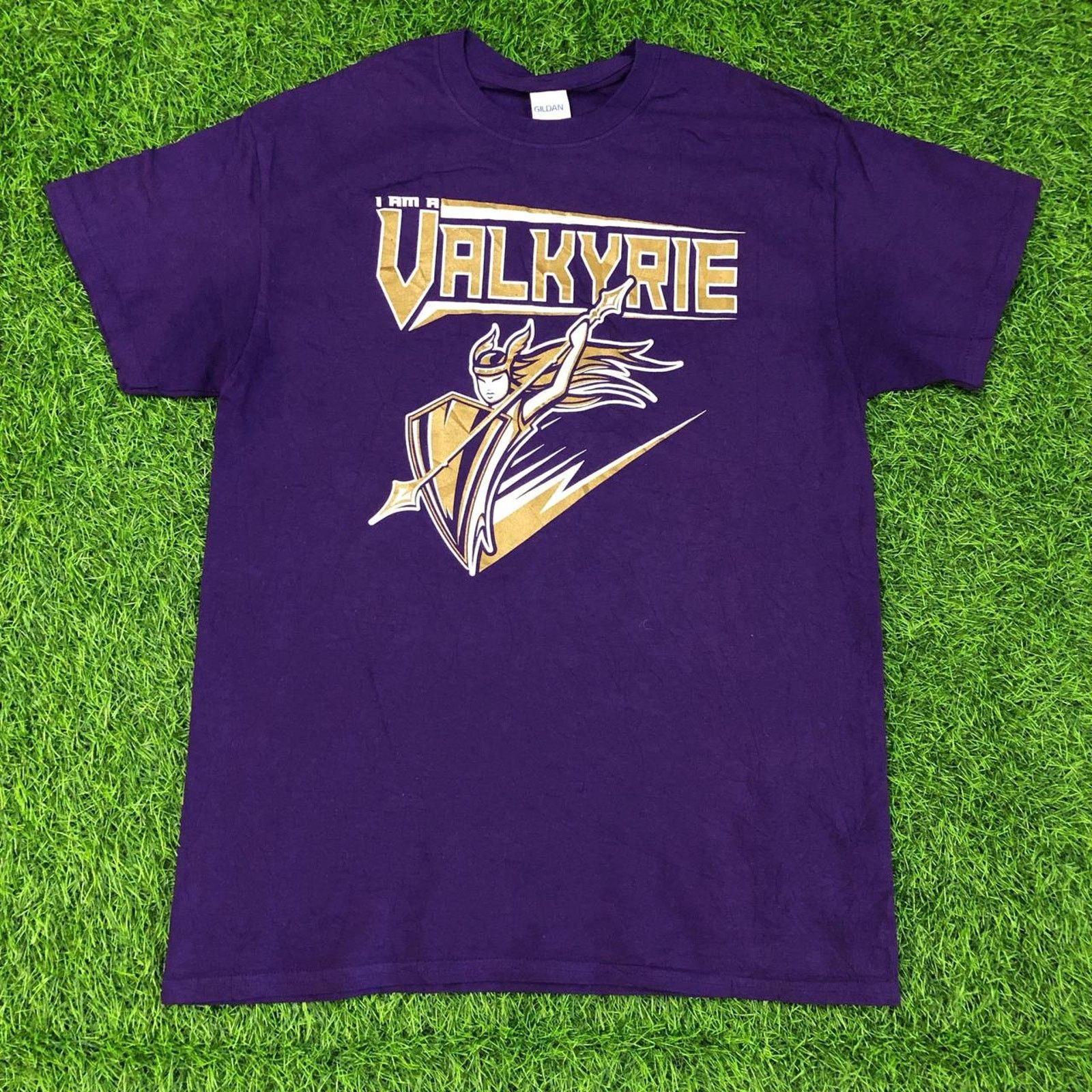 Gildan Purple ‘I Am A Valkyrie’ Graphic Tee Size US M / EU 48-50 / 2 - 1 Thumbnail