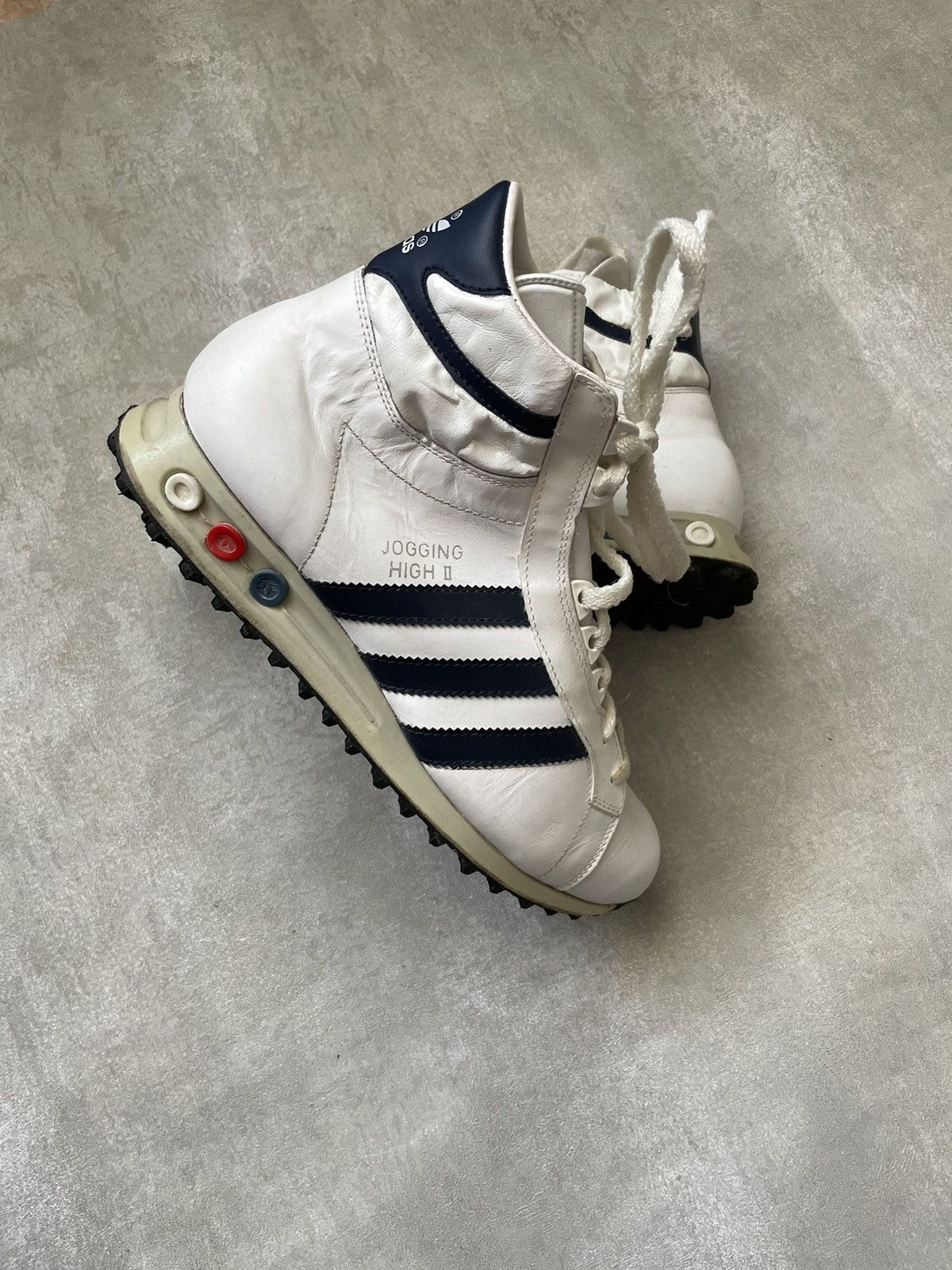 Adidas Streetwear Vintage Vintage 80s 90s Adidas Jogging High II Running Shoes Grailed