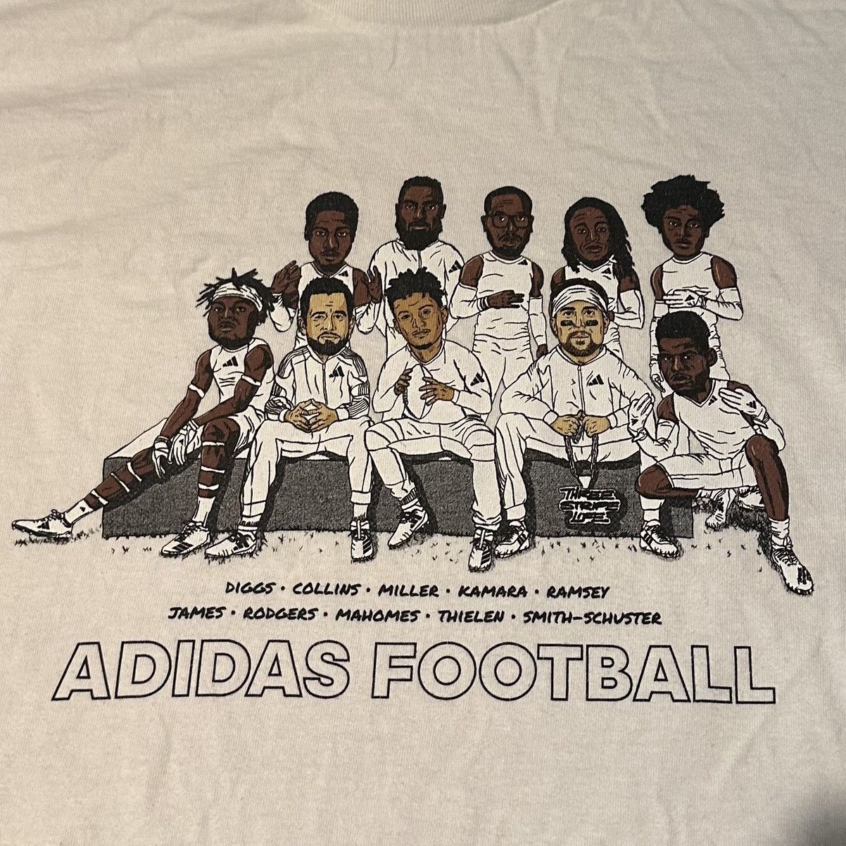Adidas × NFL RARE adidas American Football NFL Cartoon Shirt Size US XXL / EU 58 / 5 - 2 Thumbnail