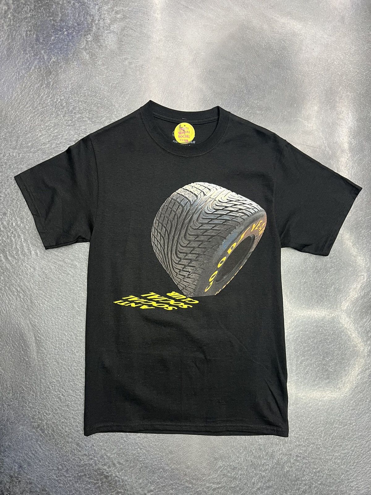 Anti Social Social Club ASSC Goodyear Wet Tire T-Shirt Size US S / EU 44-46 / 1 - 1 Thumbnail