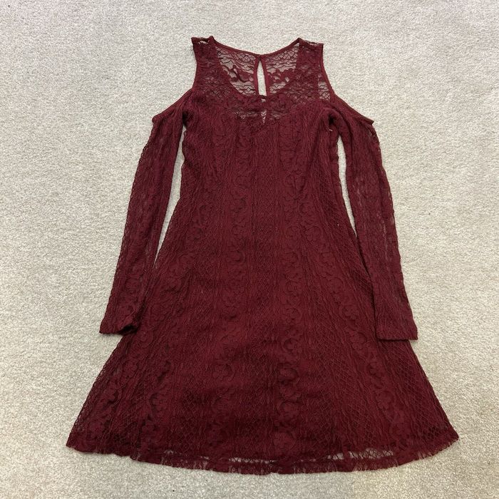 Hollister red 2024 lace dress