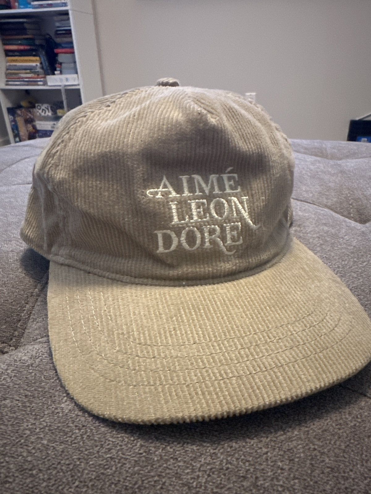 image of Aime Leon Dore Corduroy 60S Logo Hat Tan, Men's