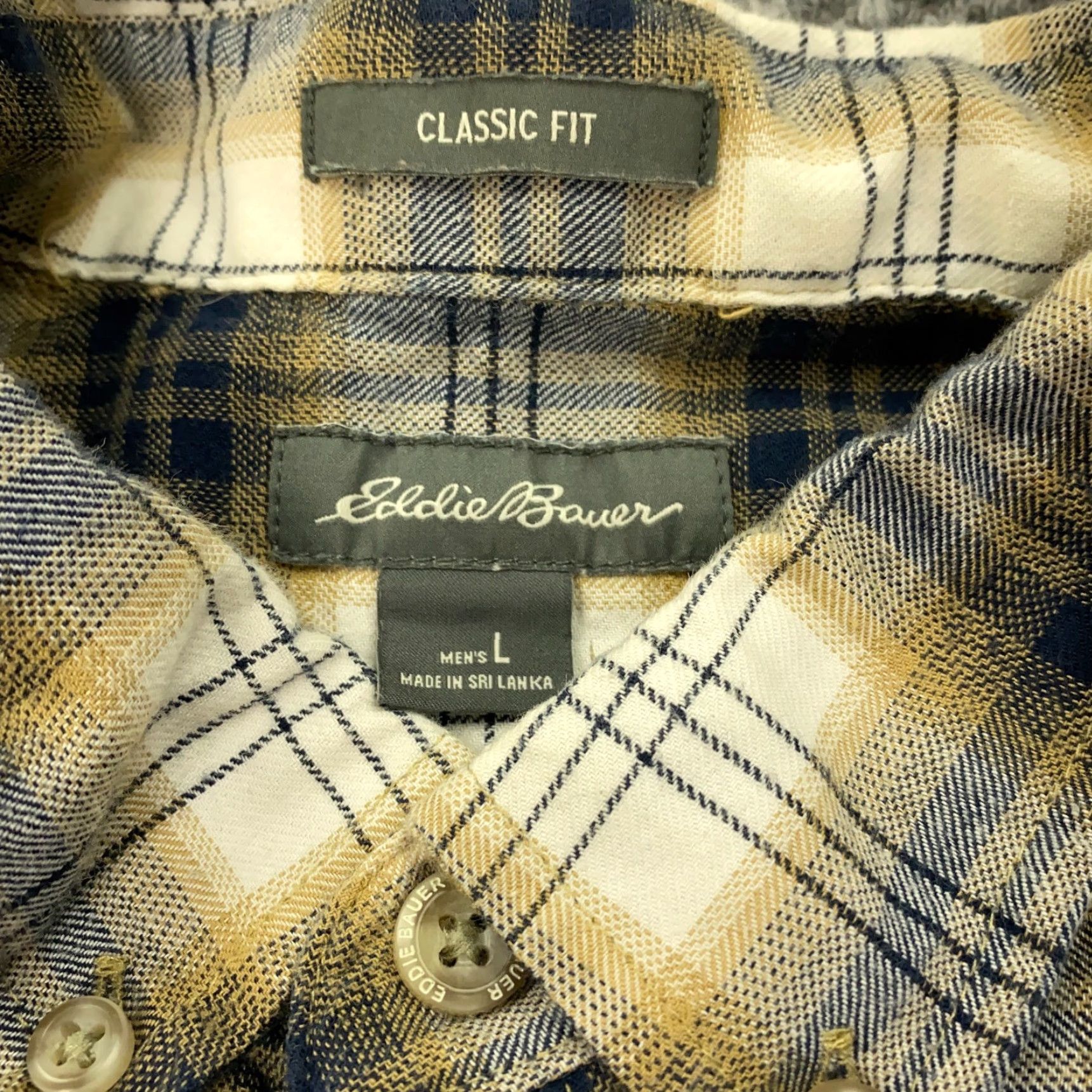 Eddie Bauer Eddie Bauer Shirt Mens Large Plaid Button Down Long Sleeve Classic Fit Size US L / EU 52-54 / 3 - 4 Thumbnail