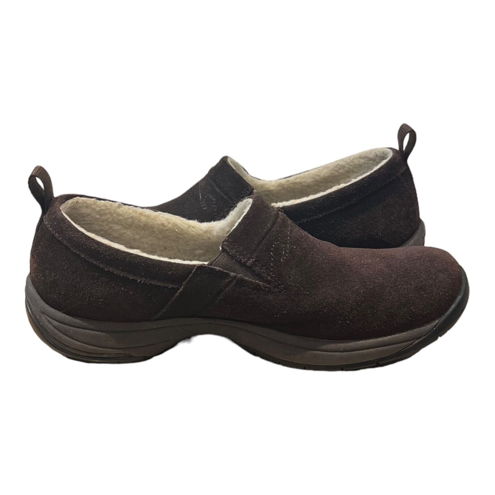 Scholl Dr. Scholl’s Suede Slip On Women’s Size 7 Dark Brown Faux Fu Size US 7 / IT 37 - 6 Thumbnail