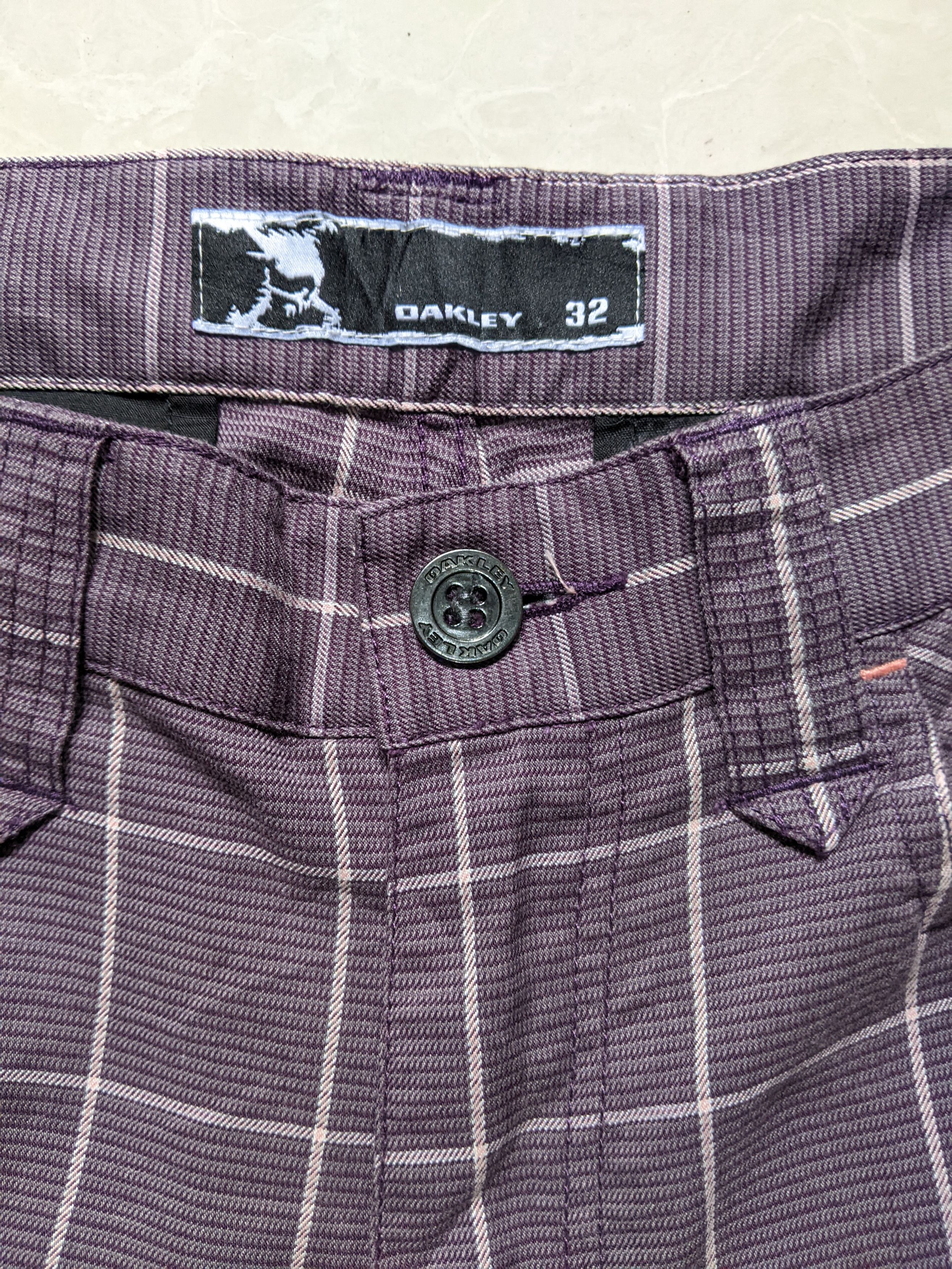 Oakley Oakley Embroidery Skull Plaid Tartan Active Pants Size US 32 / EU 48 - 10 Thumbnail