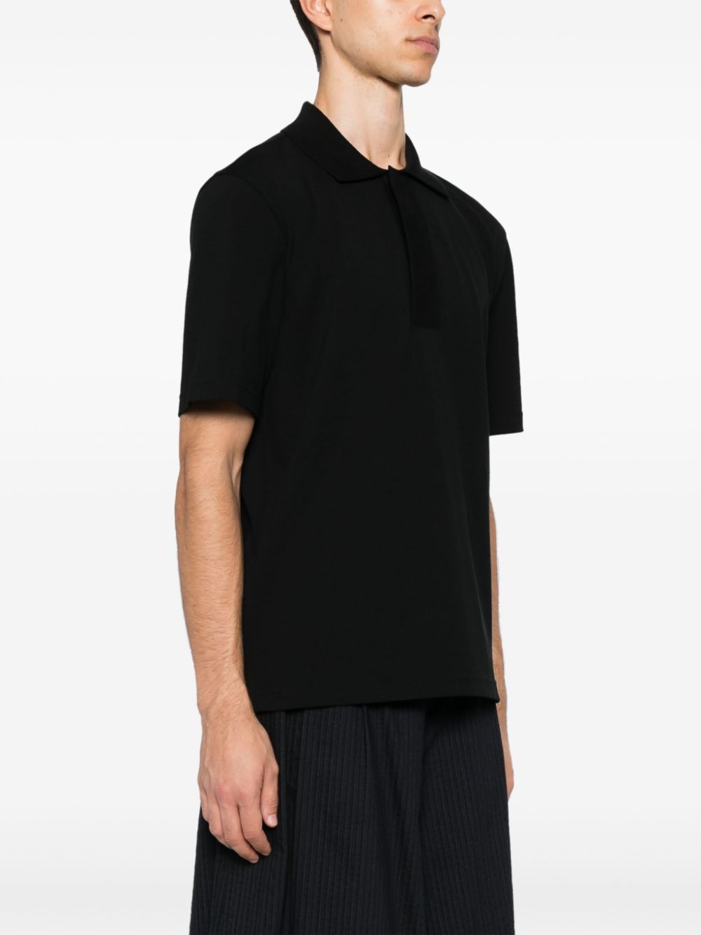 Lanvin o1h1sh11224 Classic Polo Shirt in Black Size US M / EU 48-50 / 2 - 5 Thumbnail