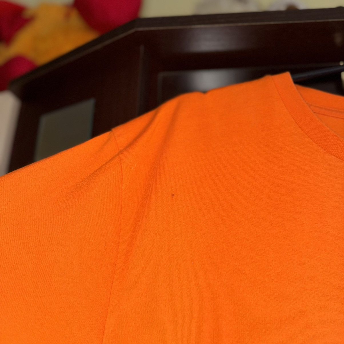Nike 🍊Orange Vintage 90s Nike Center Swoosh Tee T-Shirt Size US XL / EU 56 / 4 - 8 Thumbnail