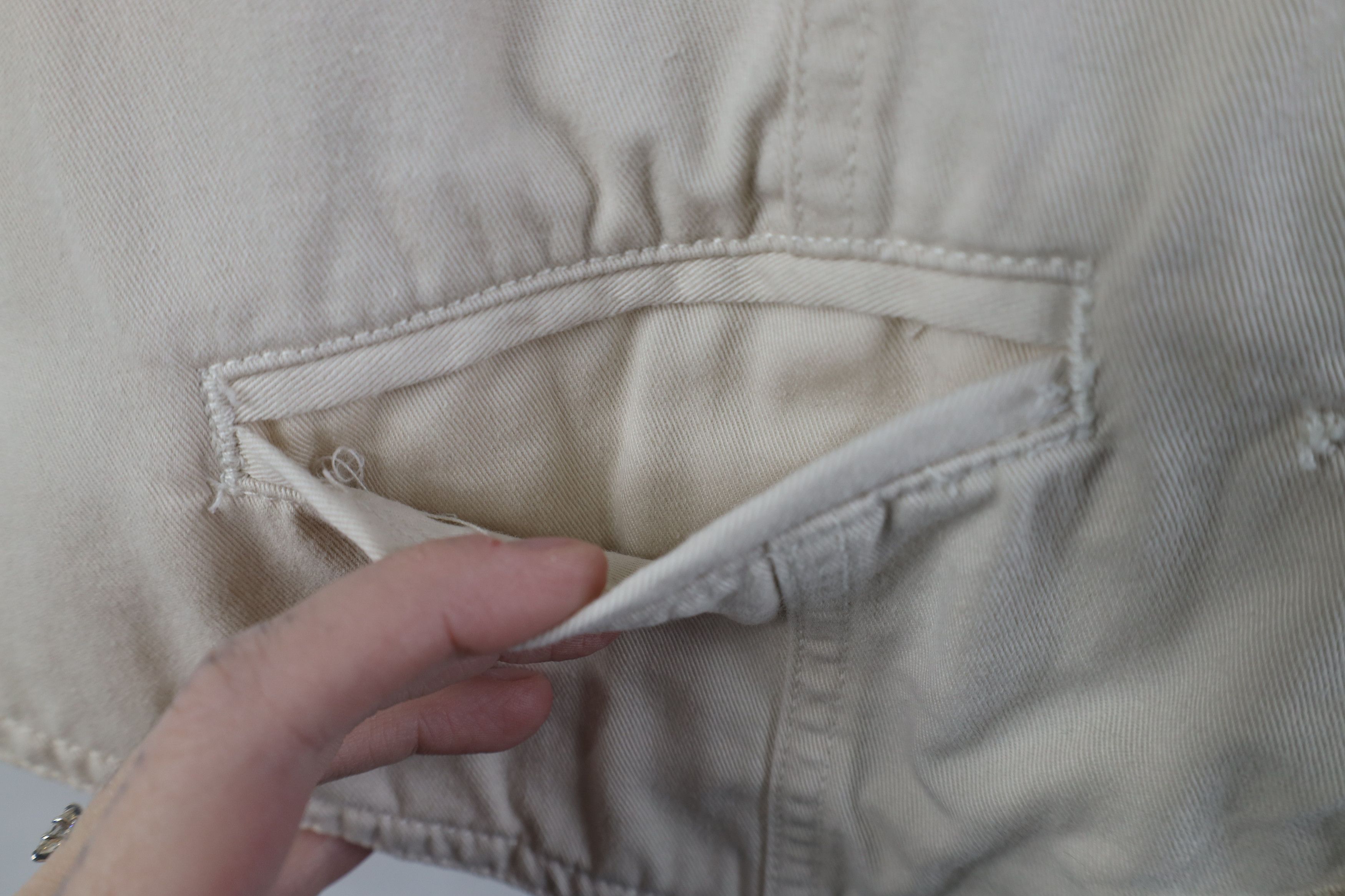 Vintage Vintage 90s Streetwear Buckle Back Vest Jacket Beige Size M / US 6-8 / IT 42-44 - 4 Thumbnail