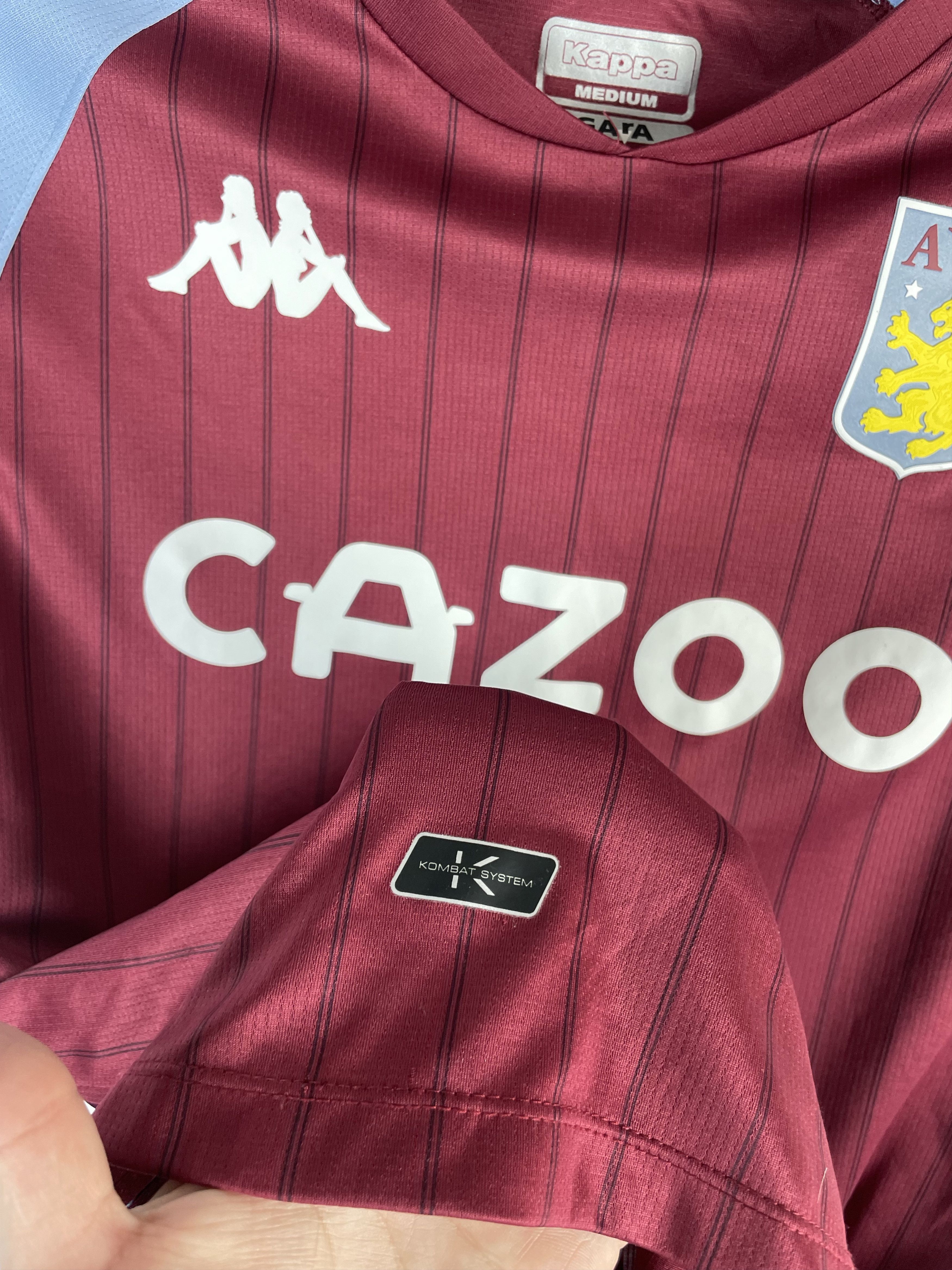 Kappa Vintage Kappa Aston Villa 10 Grealish Soccer Jersey Size US M / EU 48-50 / 2 - 7 Thumbnail